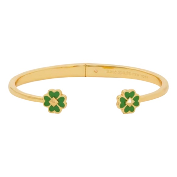 kate spade Jewelry Kate Spade Green Spades Studs Cuff Bracelet